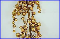 Sale! PACK OF 6, 4' Rich GOLD glitter sparkle holiday garland decor centerpiece