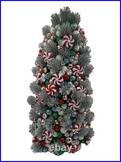 Salzburg Creations Peppermint Dreams 12 Artificial Tree In Gray