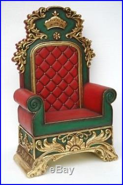 Santa Christmas Throne Large Christmas Decor Red Santa Claus Chair