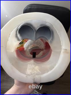 Santa Claus Blow Mold Candy Cane Lighted Christmas 31 General Foam Vtg