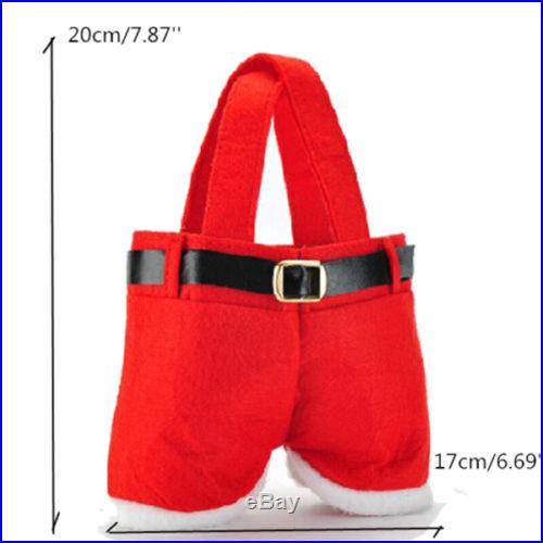 Santa Claus Pants Handbag Xmas Decoration Christmas Candy Bag Christmas Gift