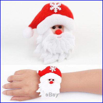 Santa Claus Slap Circle Bracelet Christmas Jewelry Xmas Gift Party Decoration