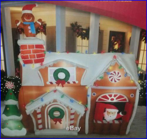 Santa Gingerbread House inflatable BRAND NEW Christmas air blown