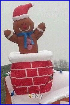 Santa Gingerbread House inflatable BRAND NEW Christmas air blown