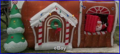 Santa Gingerbread House inflatable BRAND NEW Christmas air blown