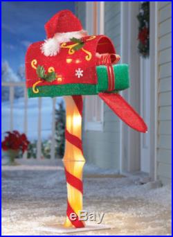 Santa Mail Box Christmas Outdoor Holiday Decoration Holiday Mailbox Decor New