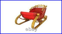 Santa Sleigh 2 Seater Red 6.6 FT Long