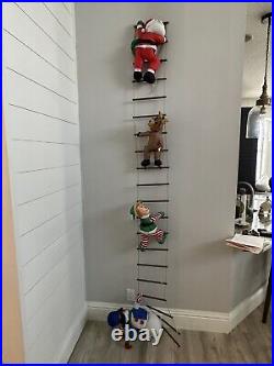 Santa and His Helpers Plush Ladder 8 Foot Christmas Decor Abc Distributing 2002