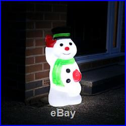 Santa or Snowman LED Blow Mould Christmas Figure Character Decoration