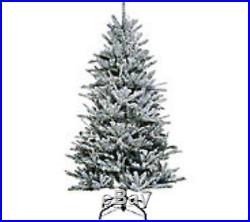 Santa’s Best 6.5′ Snow Flurry Tree with 7 Function LED Lights
