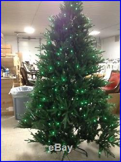 Santa's Best 7.5' LED Pre-lit Splendor Spruce Smart Tech Light Christmas Tree