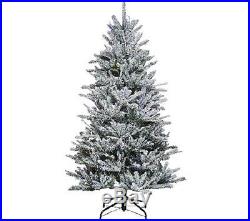 Santa’s Best 7.5′ Snow Flurry Tree with 7 Function LED Lights H205685