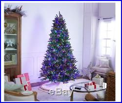 Santa's Best Starry Light 7.5 Tree Christm Green Multi-Function Microlight Multi