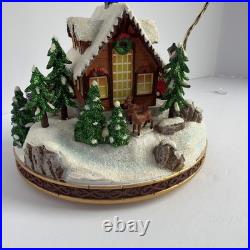 Santa's Fly by Snowglobe by Christopher Radko Christmas Music Box Airplane