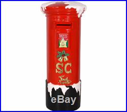Santa's Mailbox Indoor Outdoor Life Size Red Christmas Letterbox Prop Model