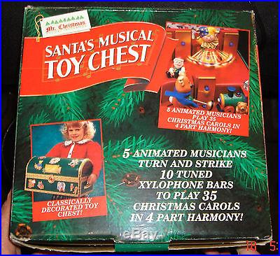 Santa's Musical Toychest Mr. Christmas working display