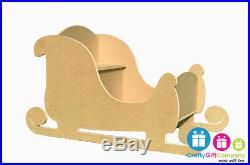 Santa's Sleigh MDF Large Wooden to sit in for Christmas