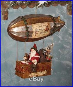Santas Dirigible Christmas Hot Air Balloon w Bag of Toys Bethany Lowe TD5074