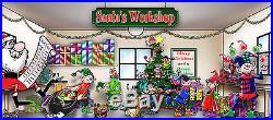 Santas Work Shop Christmas Garage Door Holiday Decoration 2 Car Csw2c
