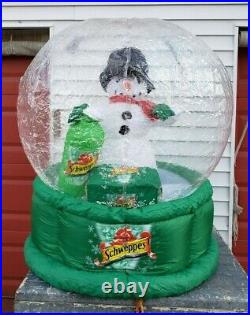 Schweppes Advertising Snowman Snowing Blow Up Air Blown Inflatable Indoor Decor