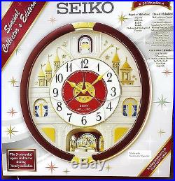 Seiko 24 Melodies in Motion 2016 Musical Christmas Wall Clock Collector Edition