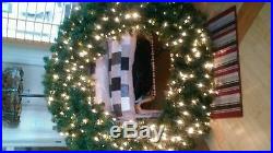 Sequoia Fir Prelit Commercial Holiday Wreath Clear Lights christmas Xmas 50 inch