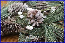 Set/2 New Pottery Barn Outdoor Tallow Berry Christmas wreaths