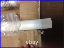 Set 2 Pottery Barn Outdoor Standing String Light Posts Poles White Patio Yard