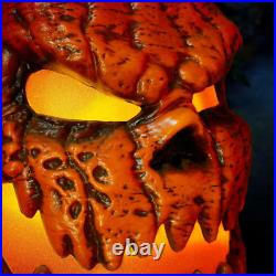 Set Of 2 Jack O Lantern 21 Scary Pumpkins Halloween Haunted House Indoor Decor
