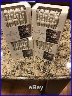 Set Of 4 Boxes Hearth and Hand Magnolia Wood Beads Garland Sour Cream White 2019