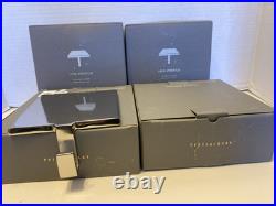 Set Of 4 POTTERY BARN Low Profile Simple Stocking Holder / Hanger Silver Finish
