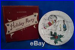 Set Of 4 Williams-Sonoma Holiday Party Dessert / Salad Plates Portugal NIB