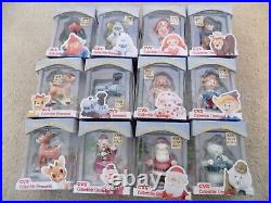 Set of (12) 1999 Enesco CVS Rudolph The Red Nosed Reindeer Misfit Toy Ornaments