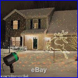 Set of 2 Star Shower Laser Light Projectors Outdoor Christmas Show Night Holiday