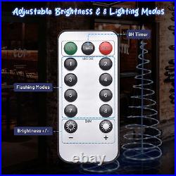 Set of 3 LED Spiral Tree Light Kit 6 Ft 4 Ft 3 Ft USB Powered Christmas Decor