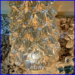 Set of 3 POTTERY BARN Mercury Glass Tree Cloche 10-18-22 READ PLEASE FREESHIP