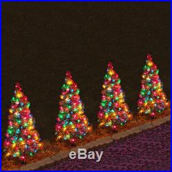 Set of 4, Pre-Lit 3′ Tall Artificial Pathway Christmas Trees with 70 LED Lights