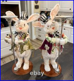 Set of Mark Roberts Spring Mr. Cottontail 20 Rabbits Grandpas Large Easter