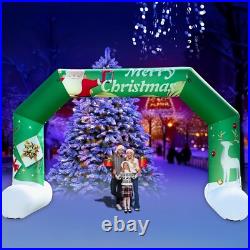 Sewinfla 20Ft Christmas Inflatable Arch Outdoor Green, Giant Inflatable Archway