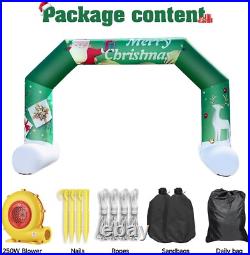 Sewinfla 20Ft Christmas Inflatable Arch Outdoor Green, Giant Inflatable Archway