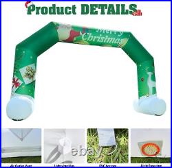 Sewinfla 20Ft Christmas Inflatable Arch Outdoor Green, Giant Inflatable Archway