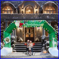 Sewinfla 20Ft Christmas Inflatable Arch Outdoor Green, Giant Inflatable Archway