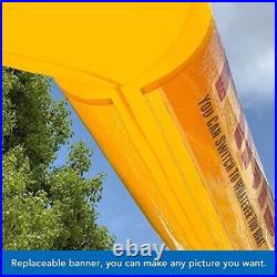 Sewinfla 20ft Inflatable ArchYellow with Start Finish Line Banners and Blower