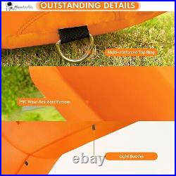 Sewinfla 20ft Inflatable Start Finish Line Arch Orange with Blower