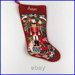 Sferra Soldier Needlepoint Christmas Stocking Red Nutcracker Customized W Name