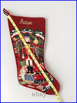 Sferra Soldier Needlepoint Christmas Stocking Red Nutcracker Customized W Name