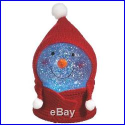 Shimmer Snowman Snow Globe with Hat & Scarf