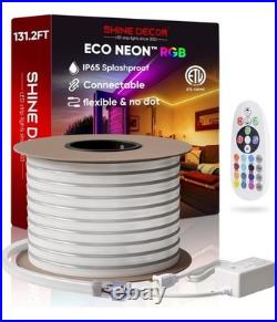 Shine Decor Eco Neon RGB Color Changing Neon Led Rope Light 132 Ft 40 ...