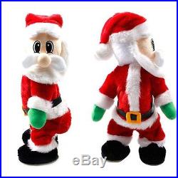 Singing Dancing Santa Christmas Toy Electric Twist Wiggle SantaClaus Xmas Decor