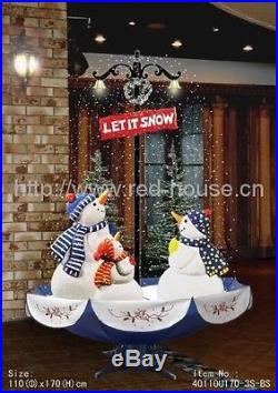 Singing Snowman Snoing Christmas Tree Decoration with LED Lights Decor 66 5.5